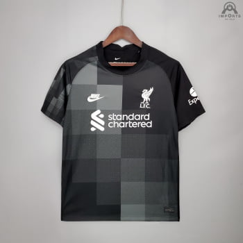 Camisa Liverpool 21/22 Goleiro Cinza + Personalização Grátis