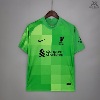 Camisa Liverpool 21/22 Goleiro Verde + Personalização Grátis