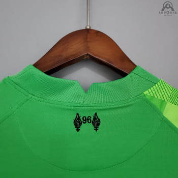 Camisa Liverpool 21/22 Goleiro Verde + Personalização Grátis