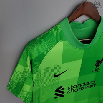 Camisa Liverpool 21/22 Goleiro Verde + Personalização Grátis
