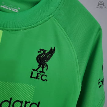 Kit Infantil Liverpool 21/22 Goleiro + Personalização Grátis 