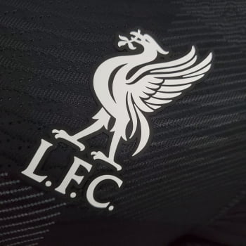 Camisa Liverpool 21/22 Goleiro Versão Jogador Cinza + Personalização Grátis