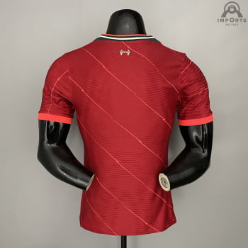 Camisa Liverpool I 21/22 Versão Jogador + Personalização Grátis