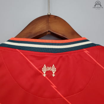 Camisa Liverpool I 21/22 Versão Feminina + Personalização Grátis