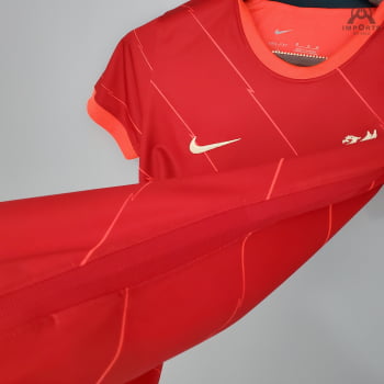Camisa Liverpool I 21/22 Versão Feminina + Personalização Grátis