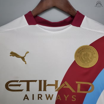 Camisa Manchester City 21/22 Versão Torcedor Louis Vuitton + Personalização Grátis