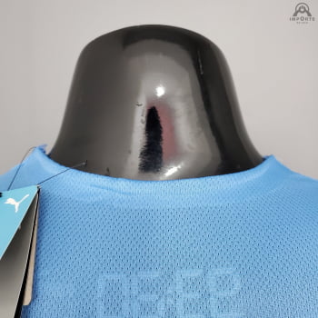 Camisa Manchester City I 21/22 Versão Jogador + Personalização Grátis