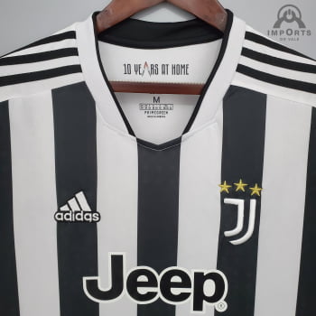 Camisa Juventus 21/22 Manga Longa Versão Torcedor + Personalização Grátis
