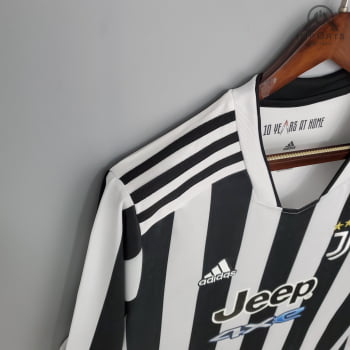 Camisa Juventus 21/22 Manga Longa Versão Torcedor + Personalização Grátis