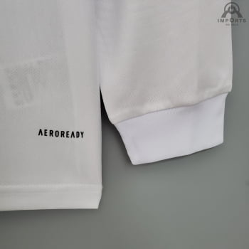 Camisa Manga Longa Real Madrid I 21/22 + Personalização Grátis