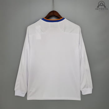 Camisa Manga Longa Real Madrid I 21/22 + Personalização Grátis