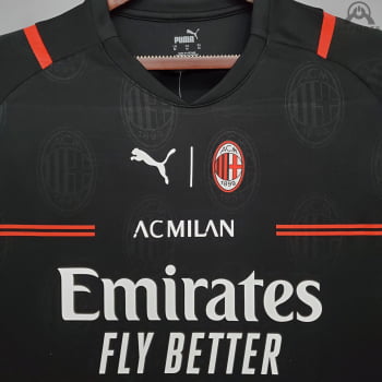 Camisa Milan 21/22 Versão Torcedor Ed. Especial + Personalização Grátis