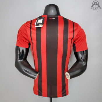 Camisa Milan I 21/22 Versão Jogador + Personalização Grátis