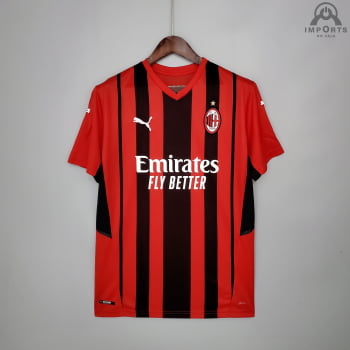 Camisa Milan I 21/22 Versão Torcedor + Personalização Grátis
