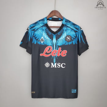 Camisa Napoli 21/22 Ed. Especial Azul Versão Torcedor + Personalização Grátis 