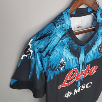 Camisa Napoli 21/22 Ed. Especial Azul Versão Torcedor + Personalização Grátis 