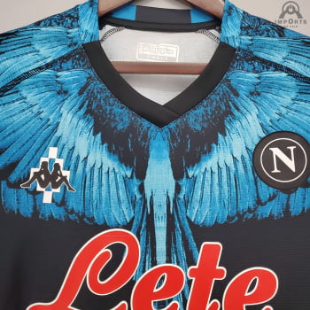 Camisa Napoli 21/22 Ed. Especial Azul Versão Torcedor + Personalização Grátis 