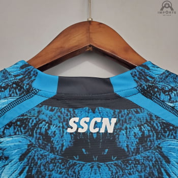 Camisa Napoli 21/22 Ed. Especial Azul Versão Torcedor + Personalização Grátis 