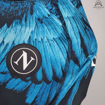 Camisa Napoli 21/22 Ed. Especial Azul Versão Torcedor + Personalização Grátis 