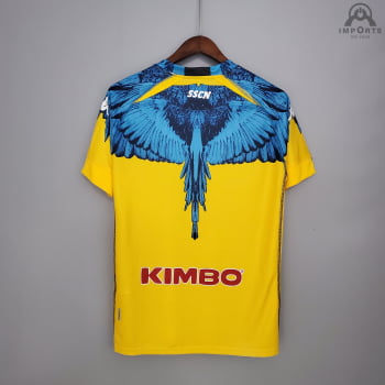 Camisa Napoli 21/22 Ed. Especial Amarela Versão Torcedor + Personalização Grátis