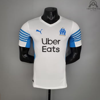 Camisa Olympique de Marseille I 21/22 Versão Jogador + Personalização Grátis 