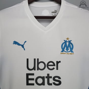 Camisa Olympique de Marseille I 21/22 Versão Torcedor + Personalização Grátis 