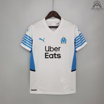 Camisa Olympique de Marseille I 21/22 Versão Torcedor + Personalização Grátis 