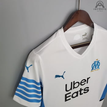 Camisa Olympique de Marseille I 21/22 Versão Torcedor + Personalização Grátis 