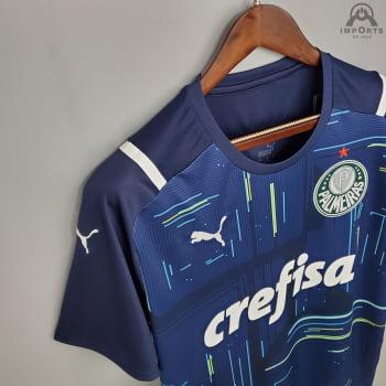 Camisa Palmeiras 21/22 Goleiro + Personalização Grátis - Azul