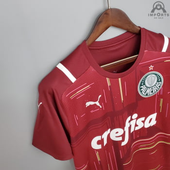 Camisa Palmeiras 21/22 Goleiro + Personalização Grátis - Vermelha