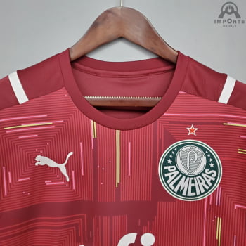 Camisa Palmeiras 21/22 Goleiro + Personalização Grátis - Vermelha