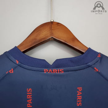 Camisa Paris Saint-Germain 21/22 Treino - Azul Royal