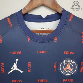 Camisa Paris Saint-Germain 21/22 Treino - Azul Royal