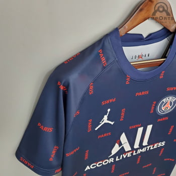 Camisa Paris Saint-Germain 21/22 Treino - Azul Royal