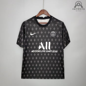 Camisa Paris Saint-Germain 21/22 Treino - Preto