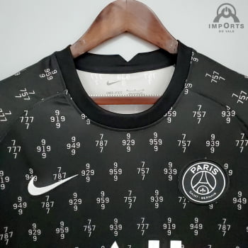 Camisa Paris Saint-Germain 21/22 Treino - Preto