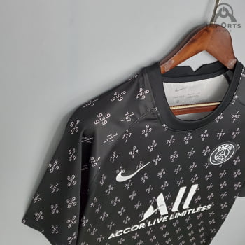Camisa Paris Saint-Germain 21/22 Treino - Preto
