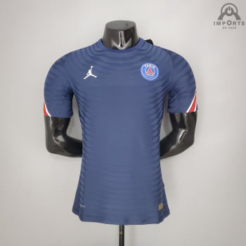 Camisa Paris Saint-Germain 21/22 Treino Versão Jogador - Azul 