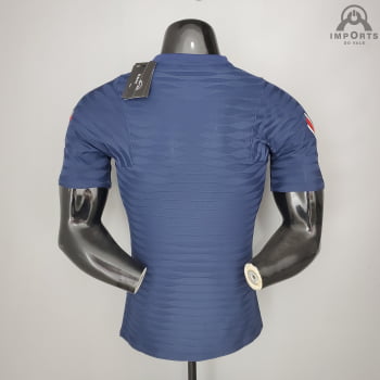 Camisa Paris Saint-Germain 21/22 Treino Versão Jogador - Azul 