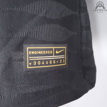Camisa Paris Saint-Germain 21/22 Treino Versão Jogador - Preto e branco