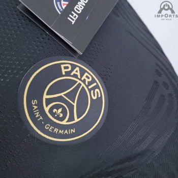 Camisa Paris Saint-Germain 21/22 Treino Versão Jogador - Preto e roxo