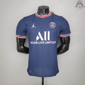 Camisa Paris Saint-Germain I 21/22 Versão Jogador + Personalização Grátis