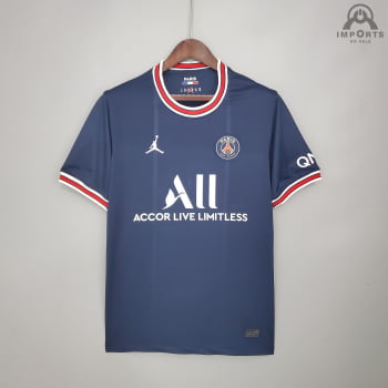 Camisa Paris Saint-Germain I 21/22 Versão Torcedor + Personalização Grátis