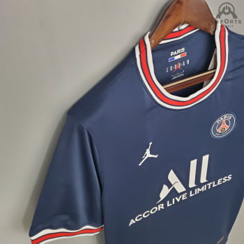 Camisa Paris Saint-Germain I 21/22 Versão Torcedor + Personalização Grátis