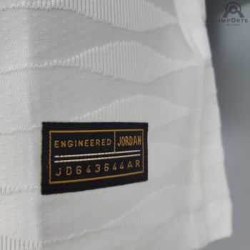 Camisa Paris Saint-Germain 21/22 Versão Jogador Branca + Personalização Grátis