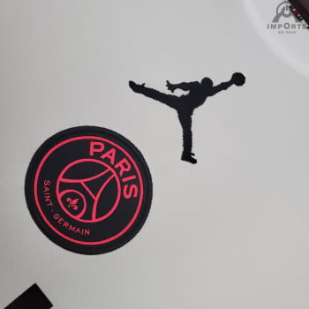 Camisa Paris Saint-Germain 21/22 Treino - Branco e rosa