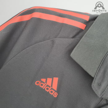 Camisa Gola Polo Flamengo 21/22 - Cinza/vermelho