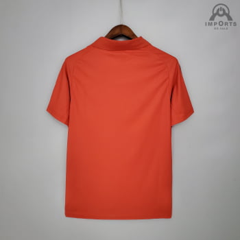 Camisa Gola Polo Flamengo 21/22 - Vermelho/cinza