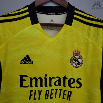 Camisa Real Madrid 21/22 Goleiro + Personalização Grátis 