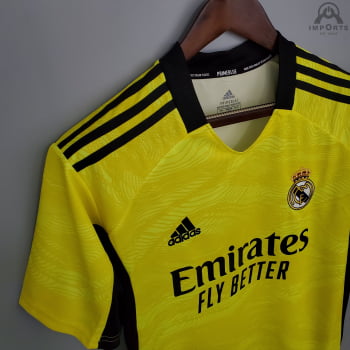 Camisa Real Madrid 21/22 Goleiro + Personalização Grátis 